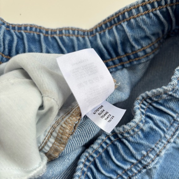 LOFT Women's High Waist High Rise Tie Front Lyocell Wide Leg Jeans Size 4 or 27 - Picture 7 of 11